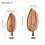 Plateau à thé en bois en forme de feuille (1 pièce) 7