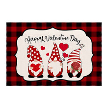 Valentine's Day red lattice placemat 1 piece