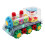 Transparente kleine Eisenbahn für Kleinkinder mit Lichtern und 2