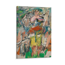 Póster artístico de Willem de Kooning, lienzo de 12.0 x 18.0 in
