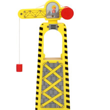 Wooden Train Track Accessory Magnetic Crane Model