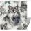 Cortina de ducha Wolf impermeable con ojales, 72" x 72" 1