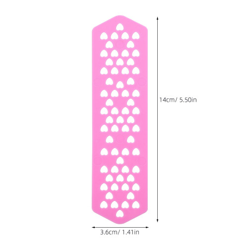 Hårpermanentsett for kvinner, rosa ABS, 10 deler 1