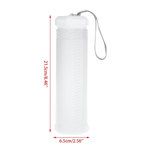 Slanke, transparante cilindervormige etui van plastic (1 stuk)