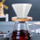 Cafetera de vidrio con filtro reutilizable y 4
