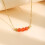 Collier en acier inoxydable avec pierre, style chinois 7