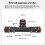 Supporto triplo in alluminio per action camera, telefono e LED 7