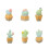 Cactus-shaped fridge magnets resin 6 pcs 1