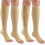 Compression Socks 15-20 mmHg Open Toe Knee High 2 Pairs 1