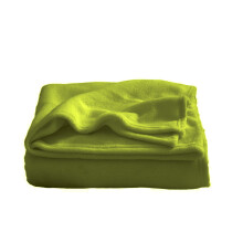 Green fiber soft cozy handmade throw blanket 50x60 in