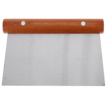 Stainless Steel Scraper with Wood Handle 1 Piece