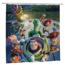 Sprchový záves Toy Story z polyesteru 72x72 palcov