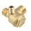 Brass 3-Port Male Thread Check Valve for Air Compressor 1PC 8