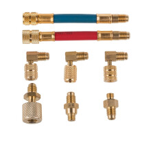 Xing car AC refrigerant adapter hose set 8 pcs