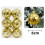 Boules de Noël à vagues colorées, 6 pièces, 6 cm 1