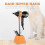Support de rangement pour sèche-cheveux orange sur pied (1 pièce) 3