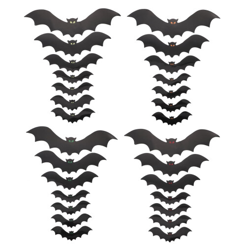 Bat Magnets Halloween Decoration Set 28 Pieces