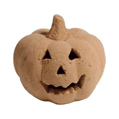 Decorațiune de Halloween cu dovleac de foc din gresie, 1 bucată