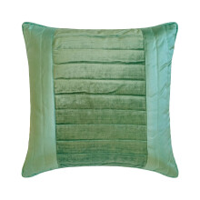 Sea Blue Euro Shams Velvet Satin Striped 26x26 Inch