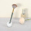Ceramic Toothbrush Holder Round White 1.65 x 1.18 Inch 6