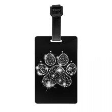 Rhinestone Luggage Tag for Suitcase 2 Pack