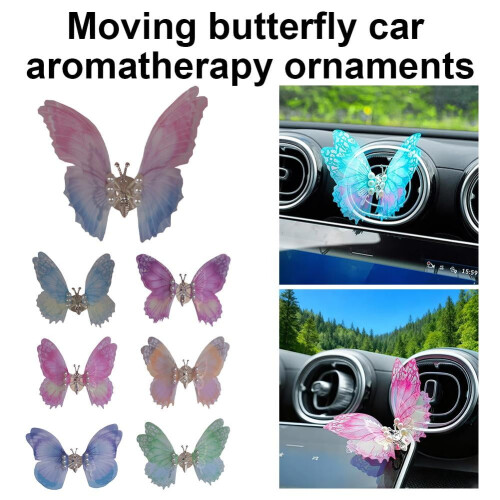 Diffuseur de voiture papillon avec coussinet parfumé 1