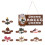 Weihnachtsbaumschmuck-Gnom-Türhänger-Holzschild mit 1