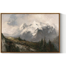 Toile imprimée style vintage paysage marin 8x10 pouces