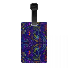 Maori Kowhaiwhai Luggage Tag with Name Card