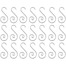 Silver Christmas ball ornament hooks metal S hooks 80 pcs