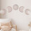 Wooden Moon Phase Wall Decals for Smooth Walls Type 4 3