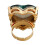Anillo unisex ajustable de aleación con forma de corazón 8