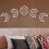 Wooden Moon Phase Wall Decals for Smooth Walls Type 4 4