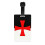 Crusader Cross Marble Luggage Tag Custom 1pc 1