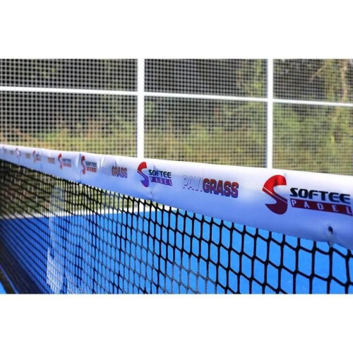 Padelnetz - SOFTEE PÁDEL - Abdecknetz + Pavigrass - rot/schwarz - Erwachsene - Padelplatz