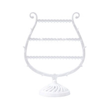 Earring Display Holder Wood 3-Tier Black