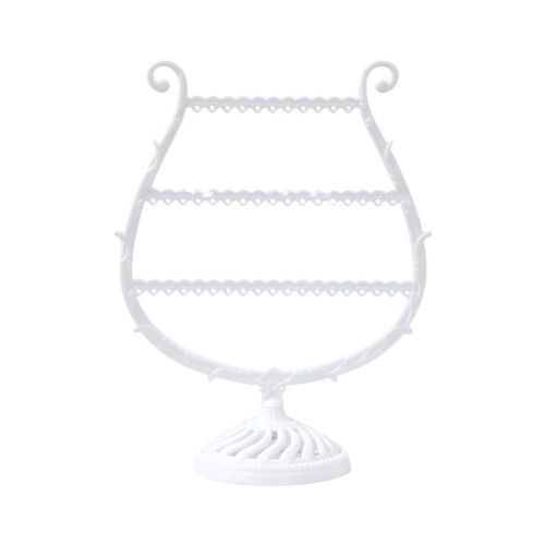 Earring Display Holder Wood 3-Tier Black