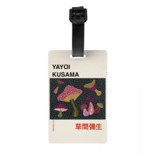 Yayoi Kusama abstract flower luggage tag 1 piece