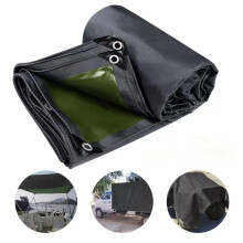 Heavy Duty Waterproof Tarp 6x10 FT Black