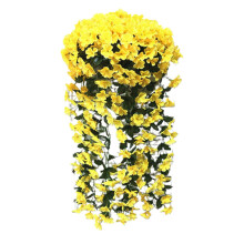 Halloween-Wandbehang aus violetter Seidenblume mit Ranke