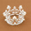 Alloy Crown Cake Topper Set 3 Silver Mini Crowns 2