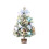 Blue Falling Snow Christmas Tree with Lights 12cm 1