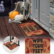 Jacenvly Halloween padlószőnyeg koponya mintával, 1 darab
