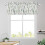 Farmhouse Eucalyptus Leaf Kitchen Valance Sage Green 54x18 2