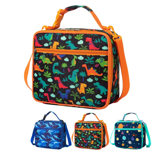 Isolierte Bento-Lunchtasche für Kinder mit verstellbarem Tragegurt