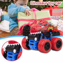 Xaoshaoyi Dinosaur Toy Car for Ages 3-5, 4WD Inertial SUV