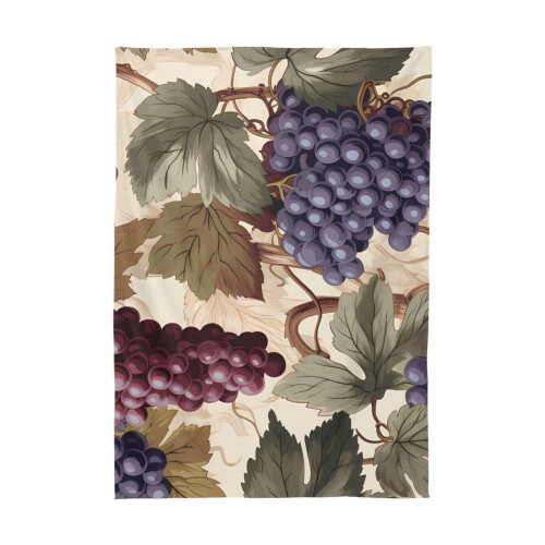 Grapes with Leaves Rectangle Table Cloth Tablecover Dinning Tablecloth 60"x90" 1
