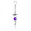 Glaskugle vindspinner ornament dyb lilla 23x4 cm 1