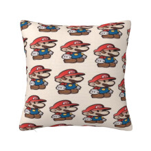 Mario-sarjakuvatyynyliina, koristeellinen, 30 cm x 30 cm