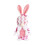 Pingente de coelho decorativo de boneca de Páscoa sem rosto 1